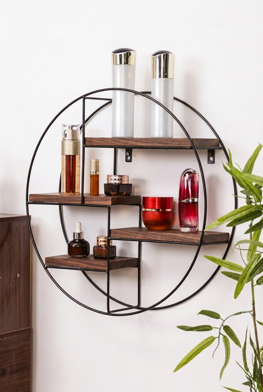Iron & Wood Decorative Circle