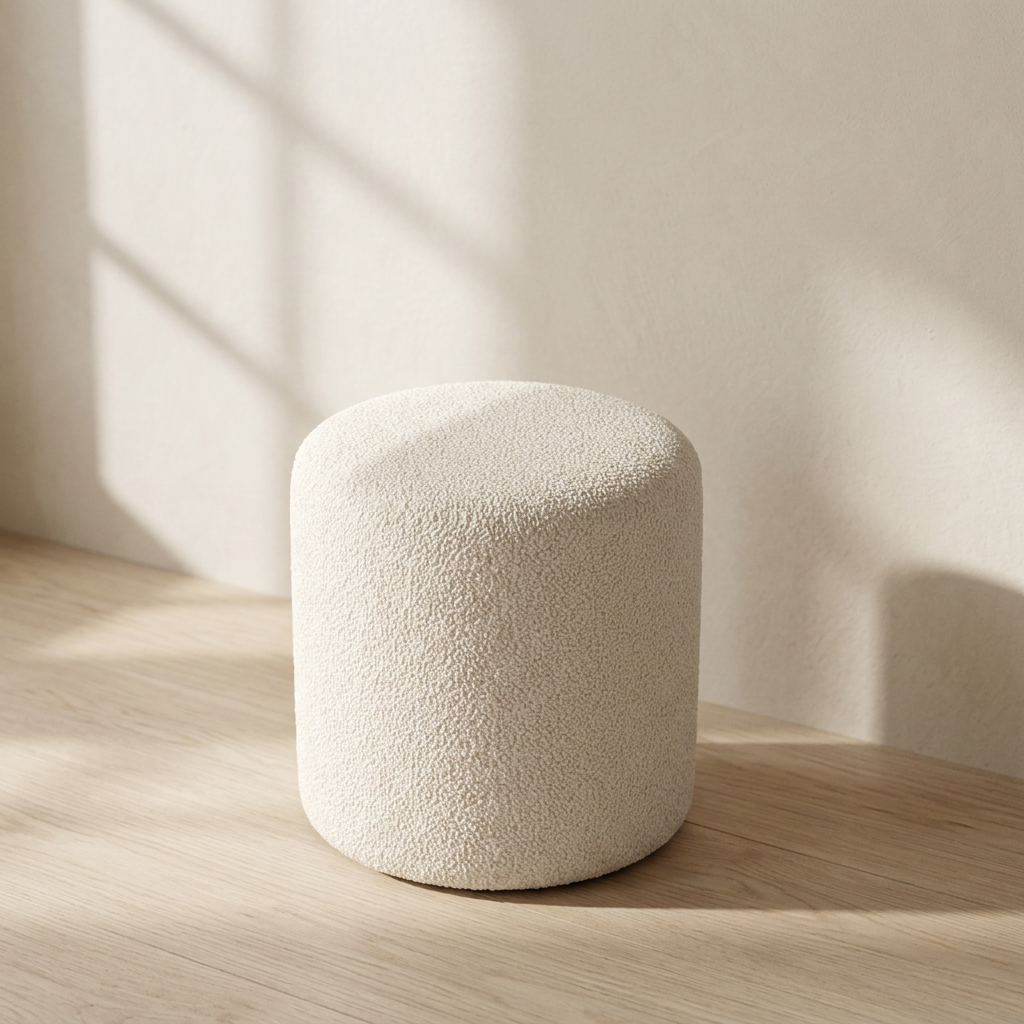 Modern Handcrafted Tufted Ottoman-style Footstool