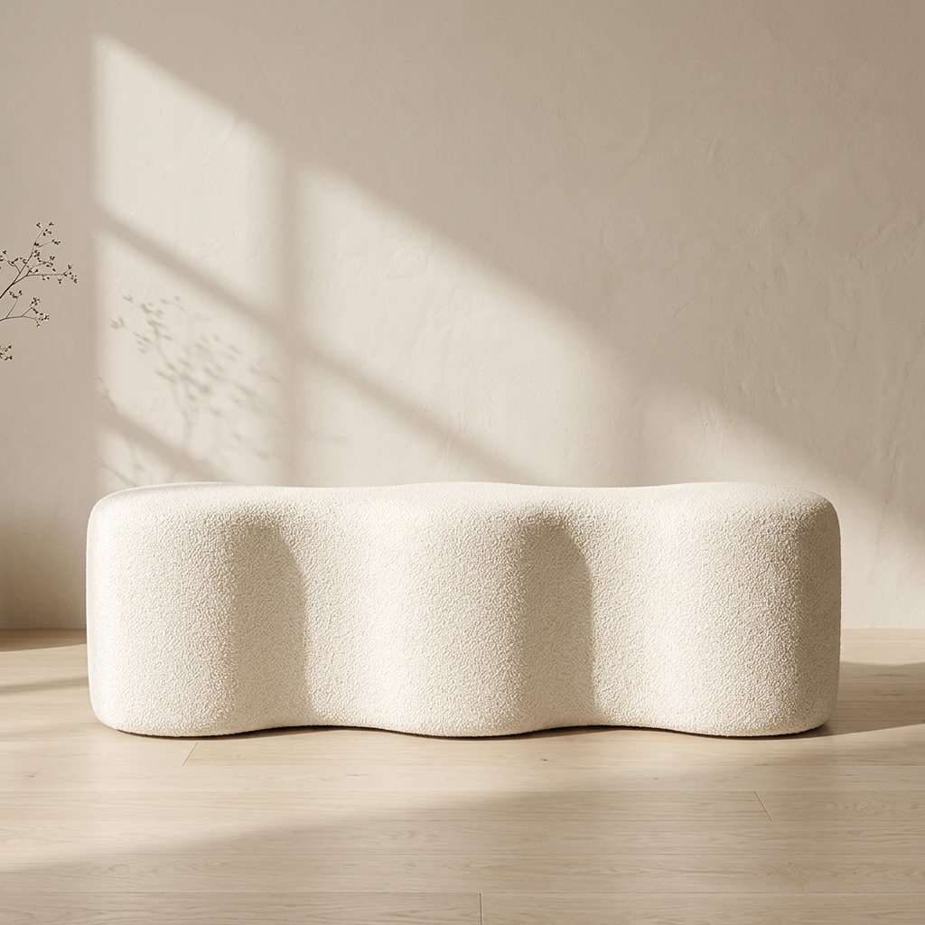 Modern Handcrafted Tufted Ottoman-style Footstool