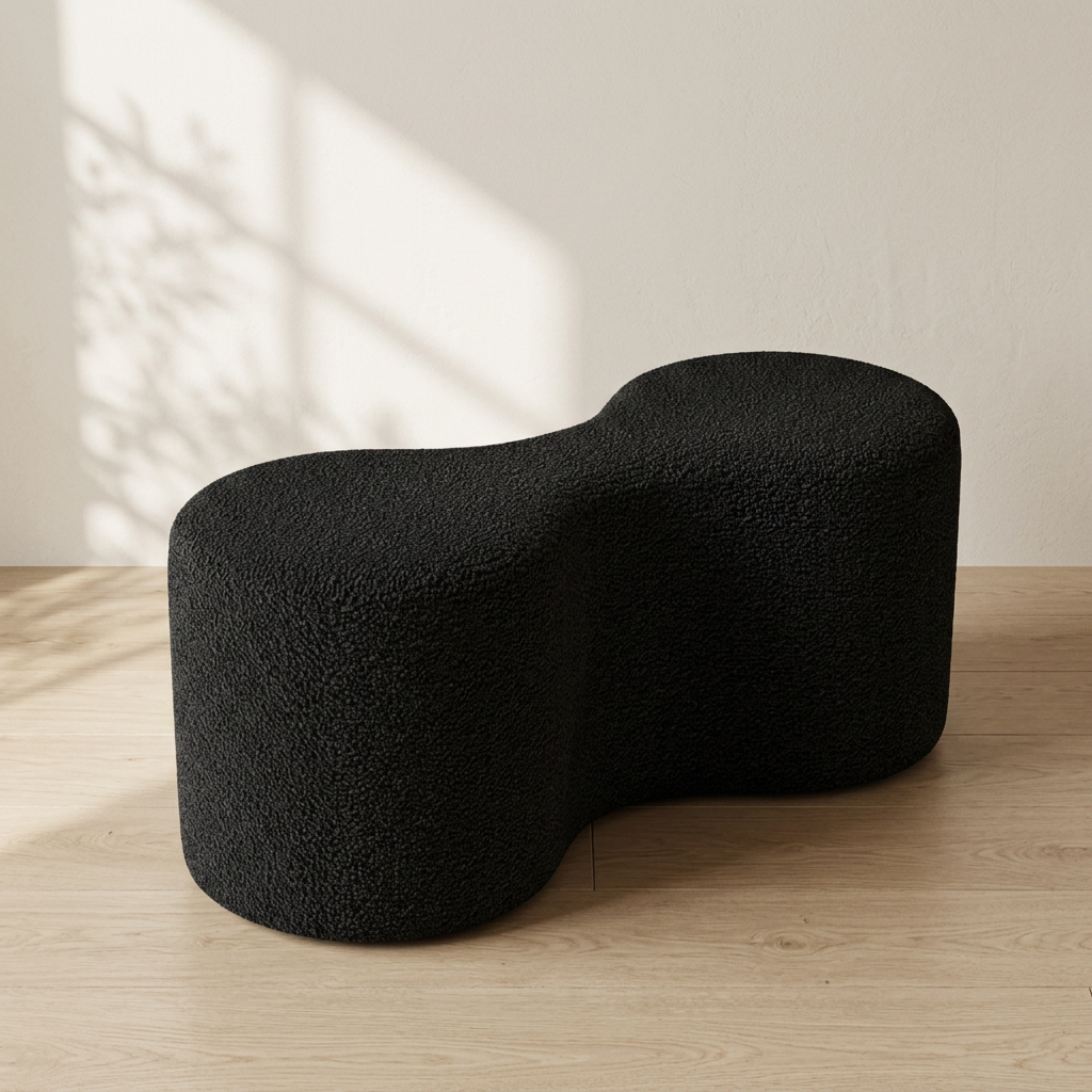 Modern Handcrafted Tufted Ottoman-style Footstool