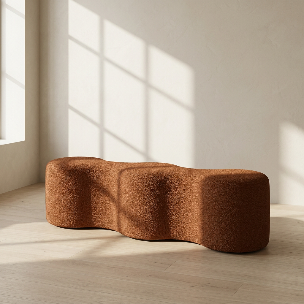 Modern Handcrafted Tufted Ottoman-style Footstool