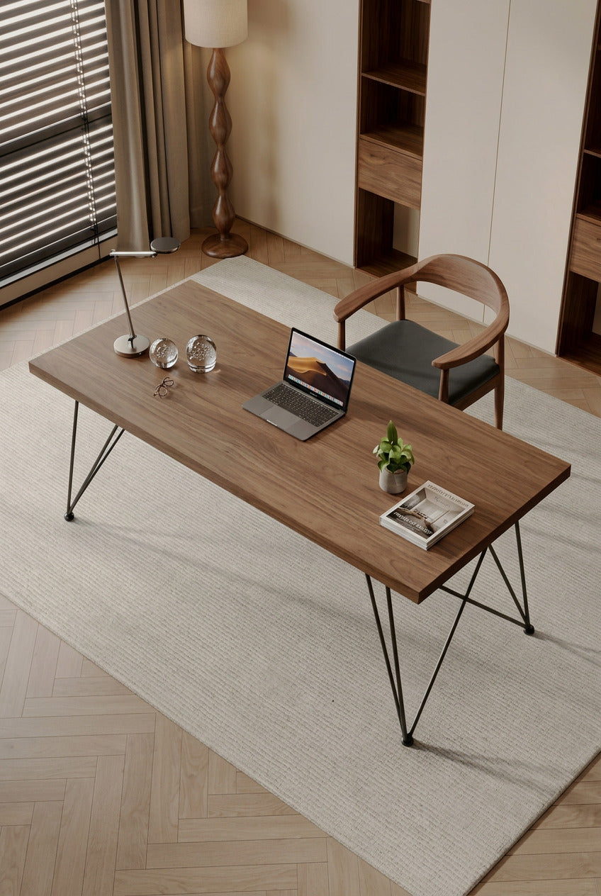 Solid Wood Large Study Desk
